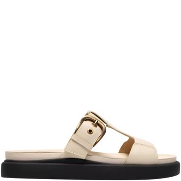 CLARKS WOMENS SANDAL - CREAM